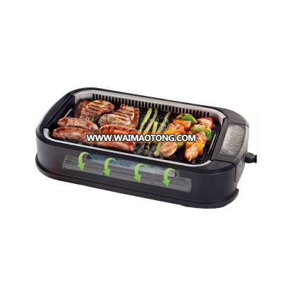 Indoor smokeless bbq grill